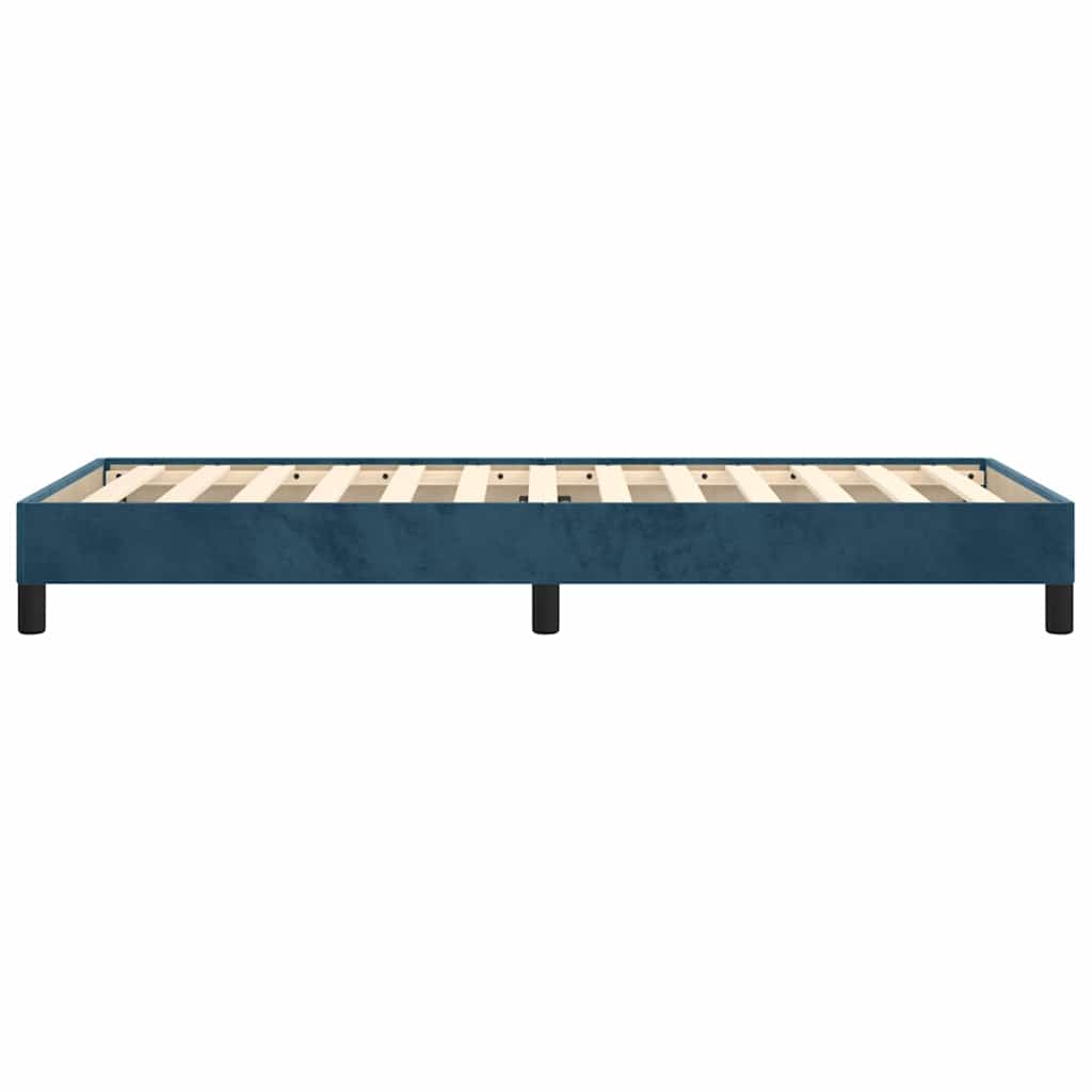 Bettgestell ohne Matratze Dunkelblau 90x190 cm Samt
