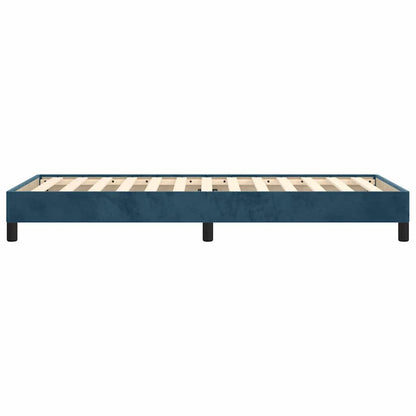 Bettgestell ohne Matratze Dunkelblau 90x190 cm Samt