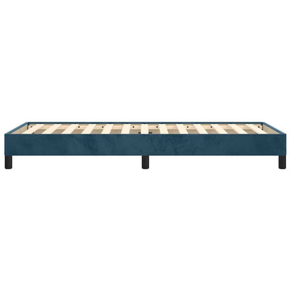 Bettgestell ohne Matratze Dunkelblau 90x200 cm Samt