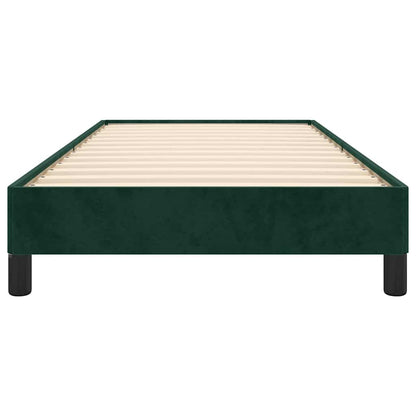 Bettgestell ohne Matratze Dunkelgrün 100x200 cm Samt
