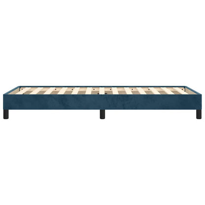 Bettgestell ohne Matratze Dunkelblau 100x200 cm Samt