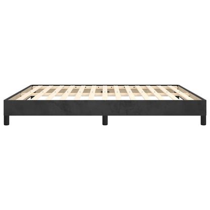 Bettgestell ohne Matratze Schwarz 160x200 cm Samt