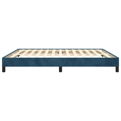 Bettgestell ohne Matratze Dunkelblau 180x200 cm Samt