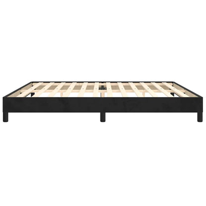 Bettgestell ohne Matratze Schwarz 200x200 cm Samt