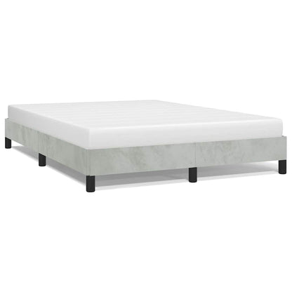 Bettgestell ohne Matratze Hellgrau 152x203 cm Queen-Size Samt