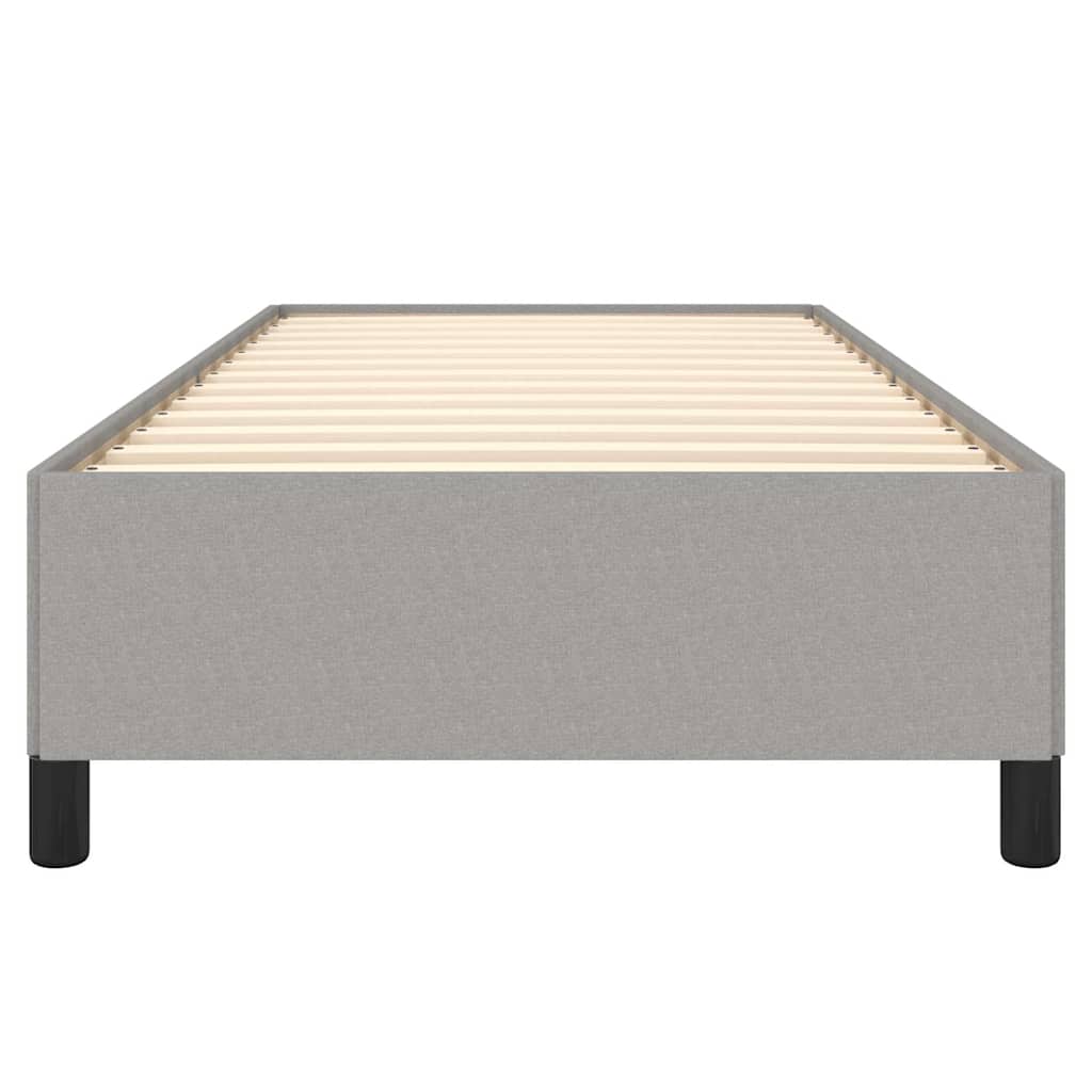 Bettgestell ohne Matratze Hellgrau 80x200 cm Stoff