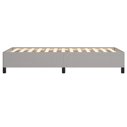 Bettgestell ohne Matratze Hellgrau 80x200 cm Stoff