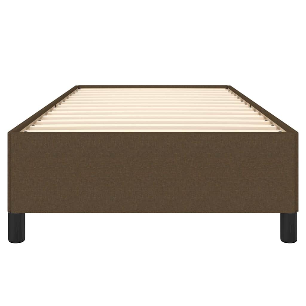 Bettgestell ohne Matratze Dunkelbraun 80x200 cm Stoff