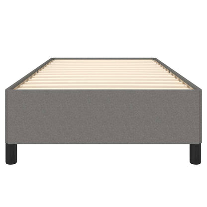 Bettgestell ohne Matratze Dunkelgrau 90x190 cm Stoff