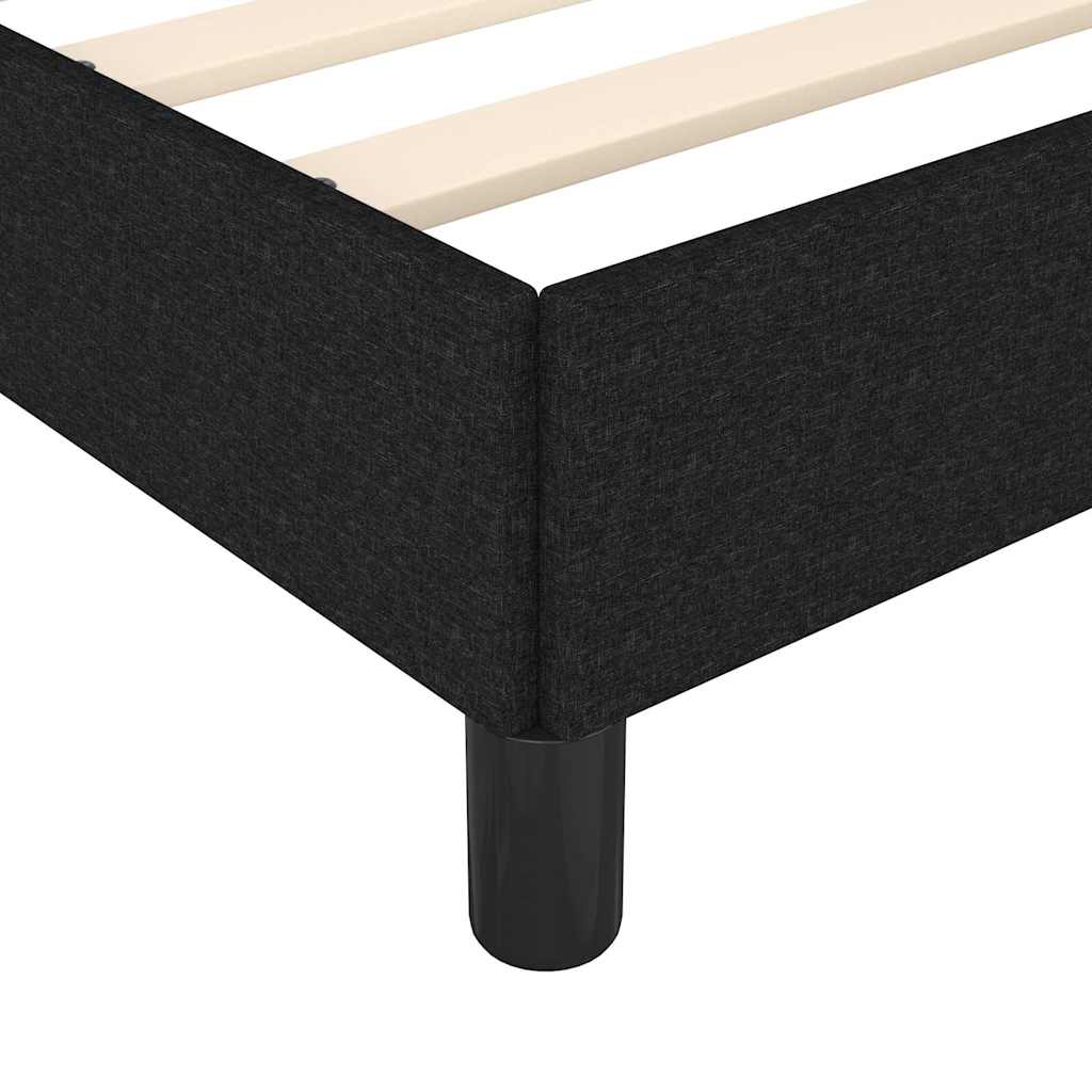 Bettgestell ohne Matratze Schwarz 90x190 cm Stoff