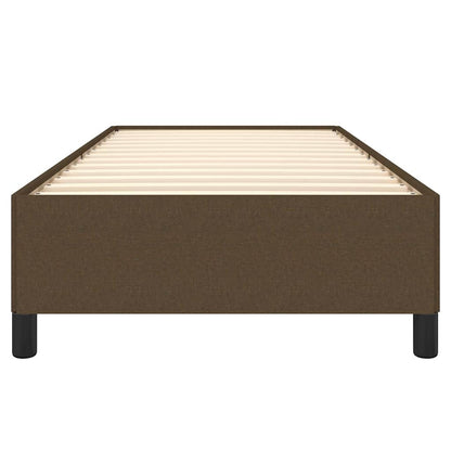 Bettgestell ohne Matratze Dunkelbraun 90x190 cm Stoff