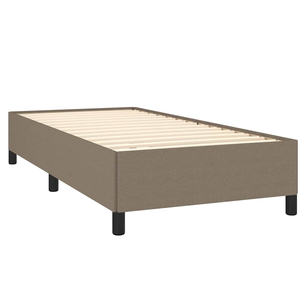 Bettgestell ohne Matratze Taupe 90x190 cm Stoff