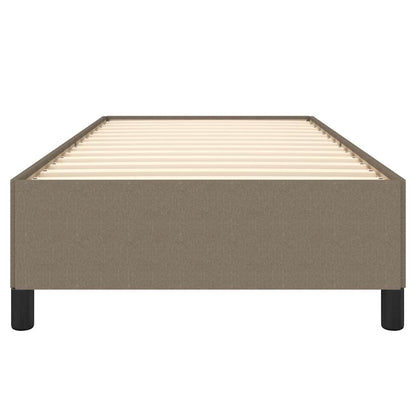 Bettgestell ohne Matratze Taupe 90x190 cm Stoff