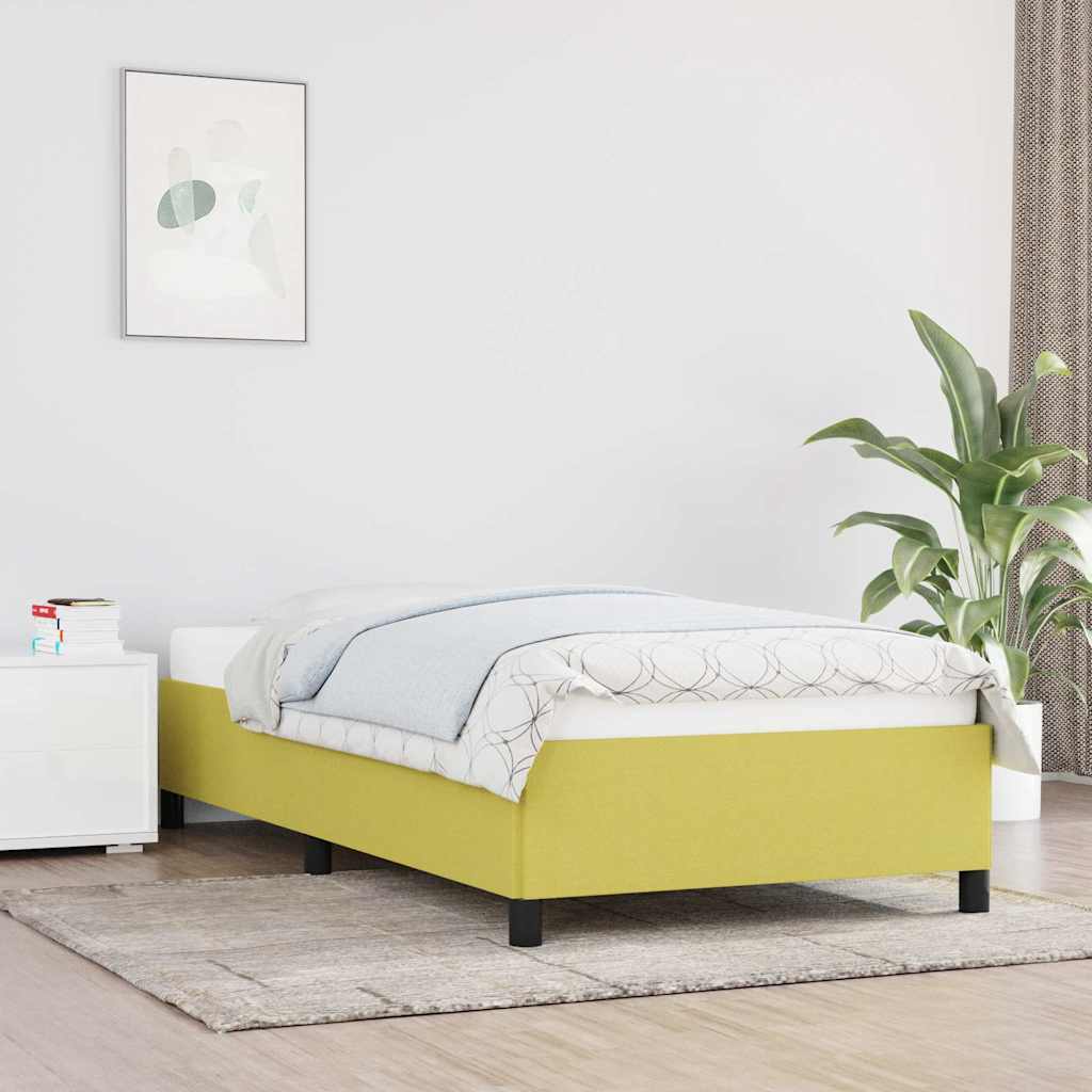 Bettgestell Grün 90x190 cm Stoff