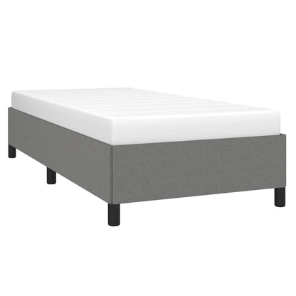 Bettgestell ohne Matratze Dunkelgrau 100x200 cm Stoff