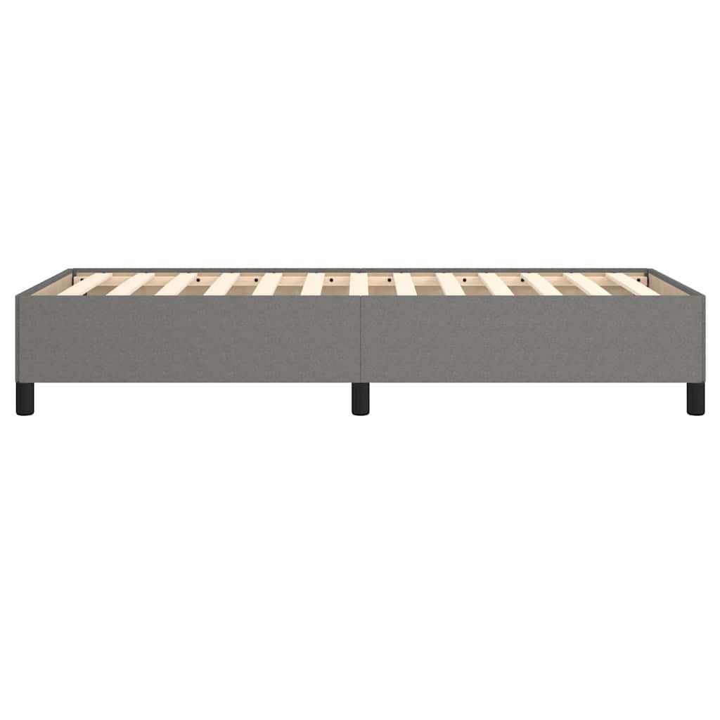 Bettgestell ohne Matratze Dunkelgrau 100x200 cm Stoff