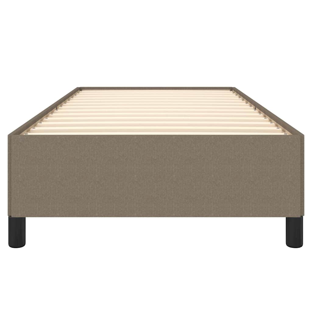 Bettgestell ohne Matratze Taupe 100x200 cm Stoff