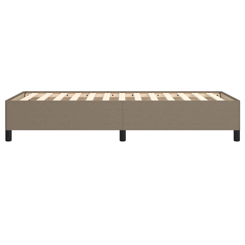 Bettgestell ohne Matratze Taupe 100x200 cm Stoff