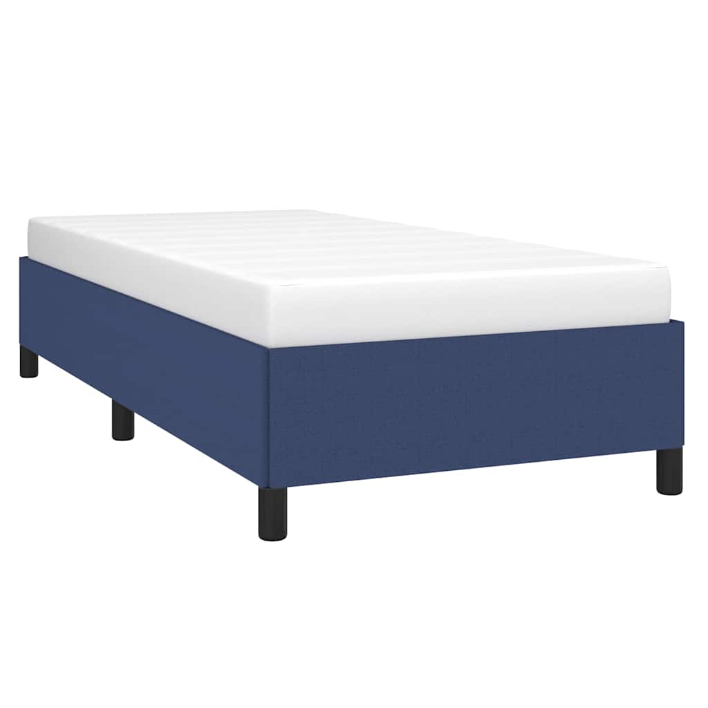 Bettgestell ohne Matratze Blau 100x200 cm Stoff