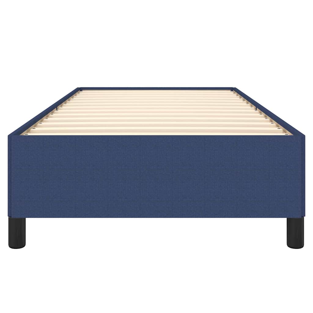 Bettgestell ohne Matratze Blau 100x200 cm Stoff