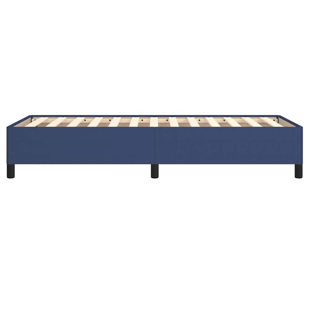 Bettgestell ohne Matratze Blau 100x200 cm Stoff