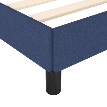 Bettgestell ohne Matratze Blau 100x200 cm Stoff