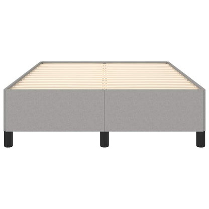Bettgestell ohne Matratze Hellgrau 120x200 cm Stoff