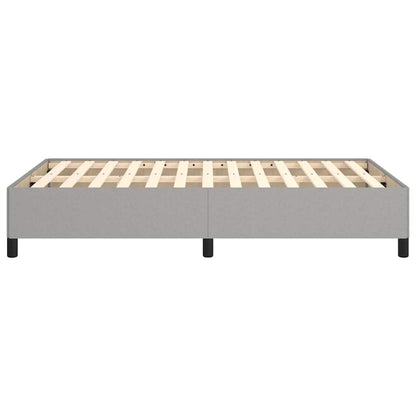 Bettgestell ohne Matratze Hellgrau 120x200 cm Stoff