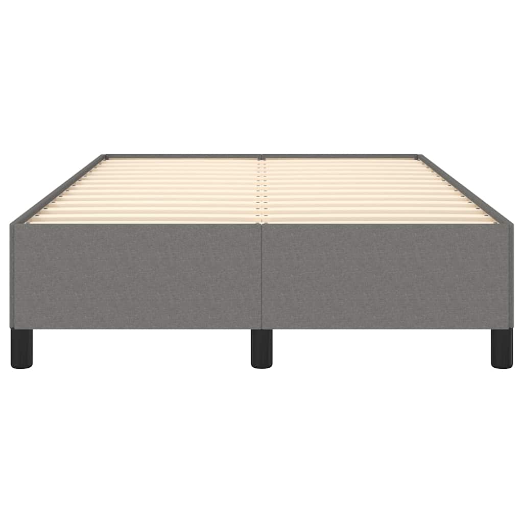 Bettgestell ohne Matratze Dunkelgrau 120x200 cm Stoff