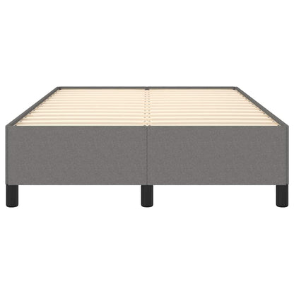 Bettgestell ohne Matratze Dunkelgrau 120x200 cm Stoff