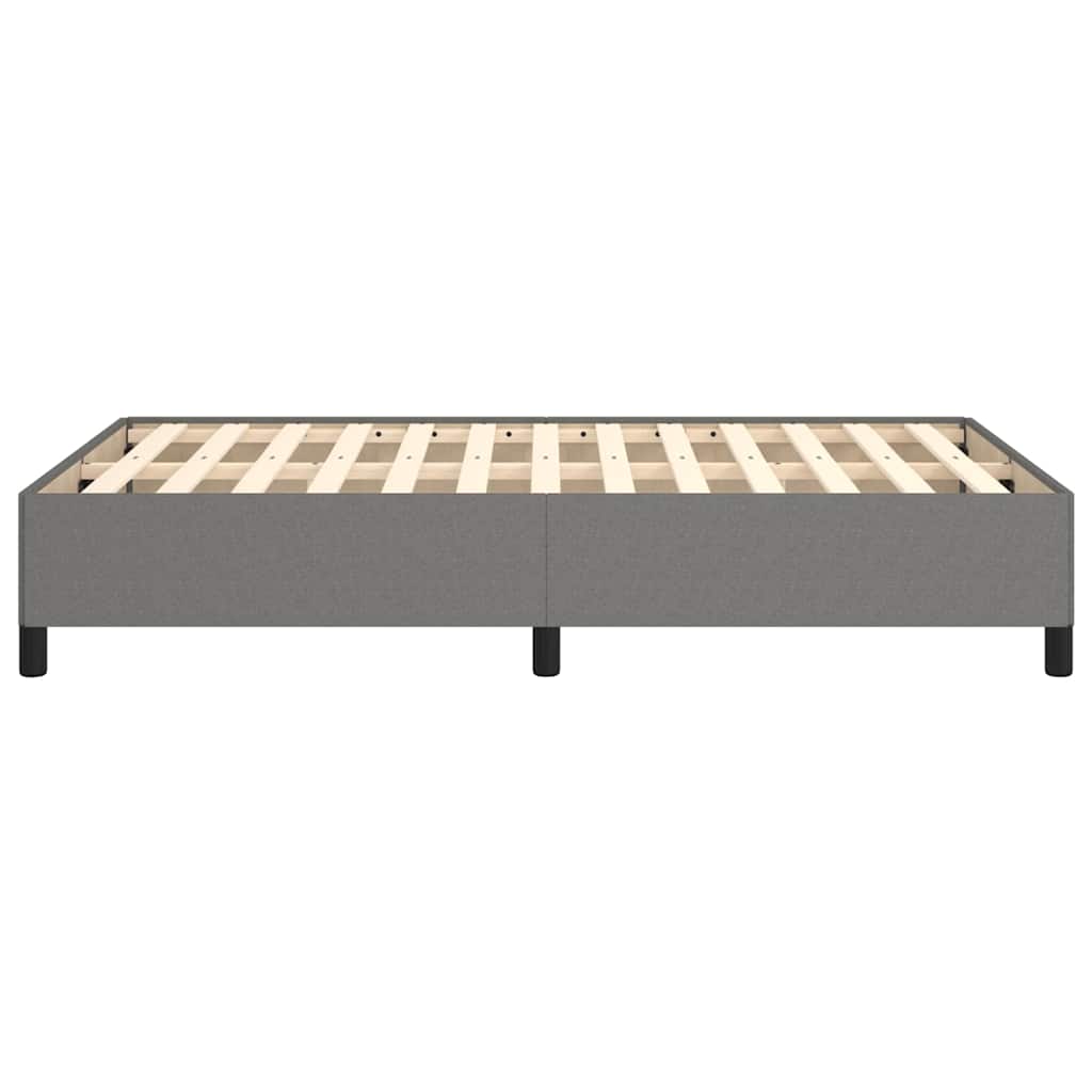 Bettgestell ohne Matratze Dunkelgrau 120x200 cm Stoff