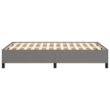 Bettgestell ohne Matratze Dunkelgrau 120x200 cm Stoff
