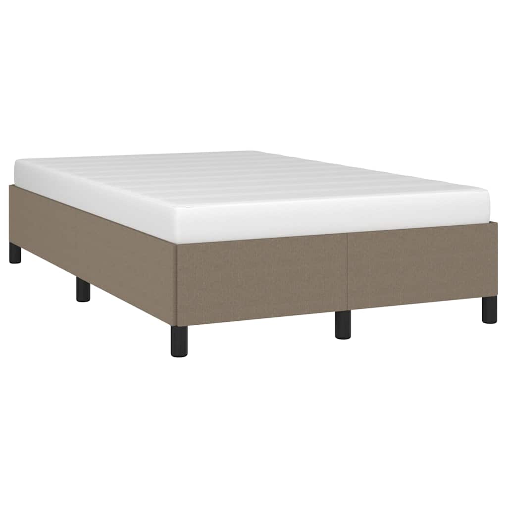 Bettgestell ohne Matratze Taupe 120x200 cm Stoff
