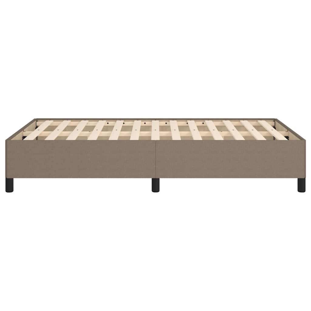 Bettgestell ohne Matratze Taupe 120x200 cm Stoff