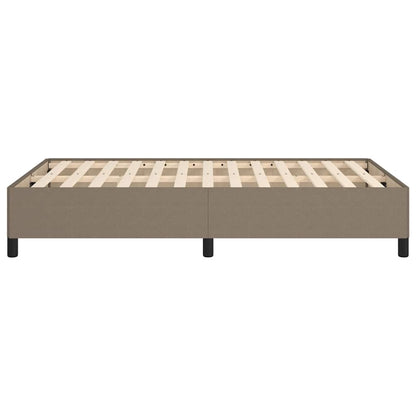 Bettgestell ohne Matratze Taupe 120x200 cm Stoff