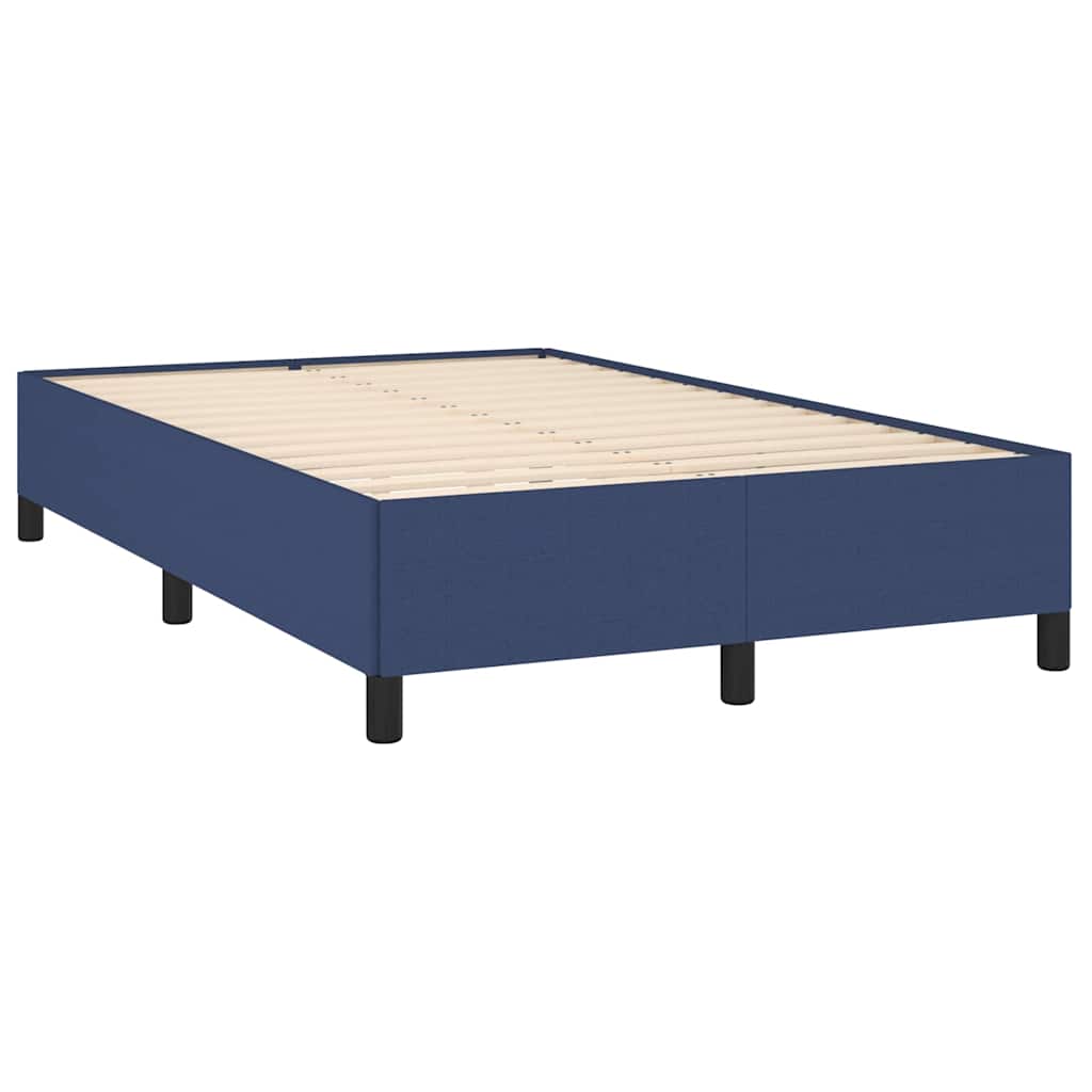 Bettgestell ohne Matratze Blau 120x200 cm Stoff