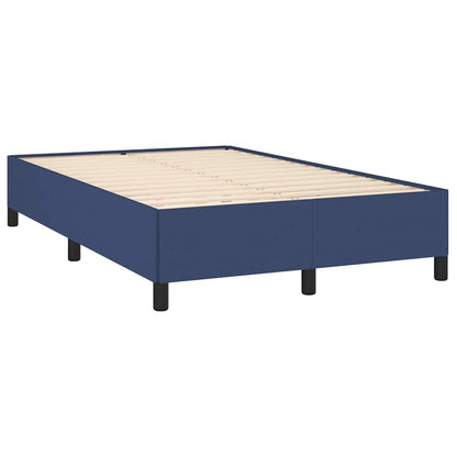 Bettgestell ohne Matratze Blau 120x200 cm Stoff