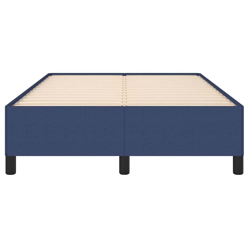 Bettgestell ohne Matratze Blau 120x200 cm Stoff