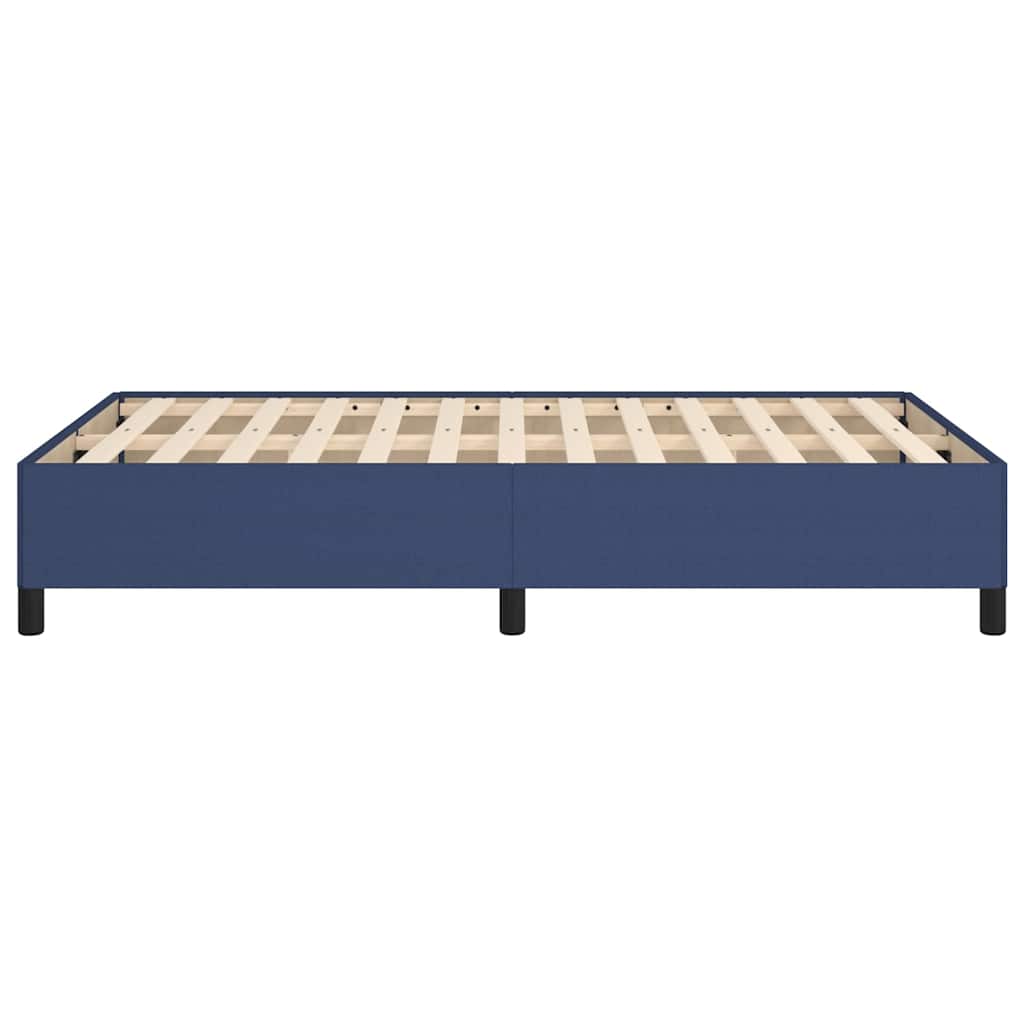 Bettgestell ohne Matratze Blau 120x200 cm Stoff