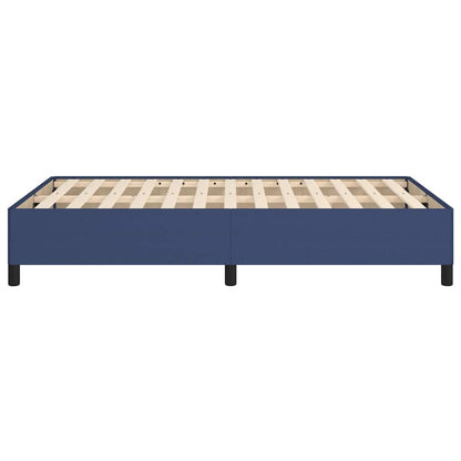 Bettgestell ohne Matratze Blau 120x200 cm Stoff