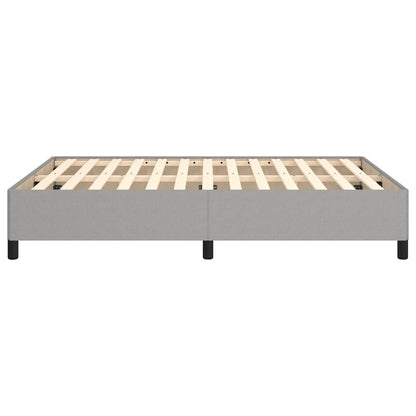 Bettgestell ohne Matratze Hellgrau 140x190 cm Stoff