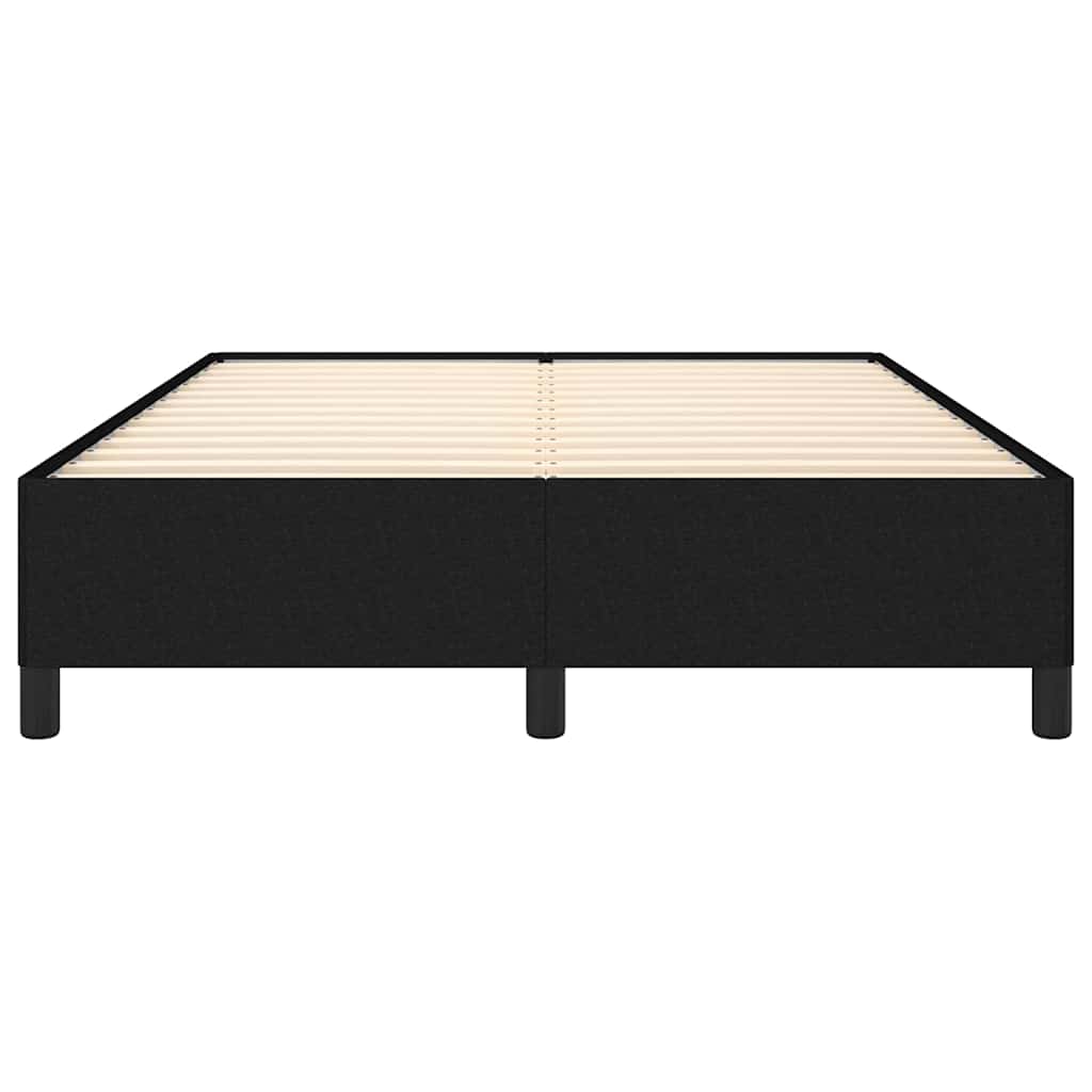 Bettgestell ohne Matratze Schwarz 140x190 cm Stoff