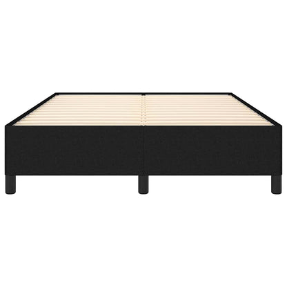 Bettgestell ohne Matratze Schwarz 140x190 cm Stoff