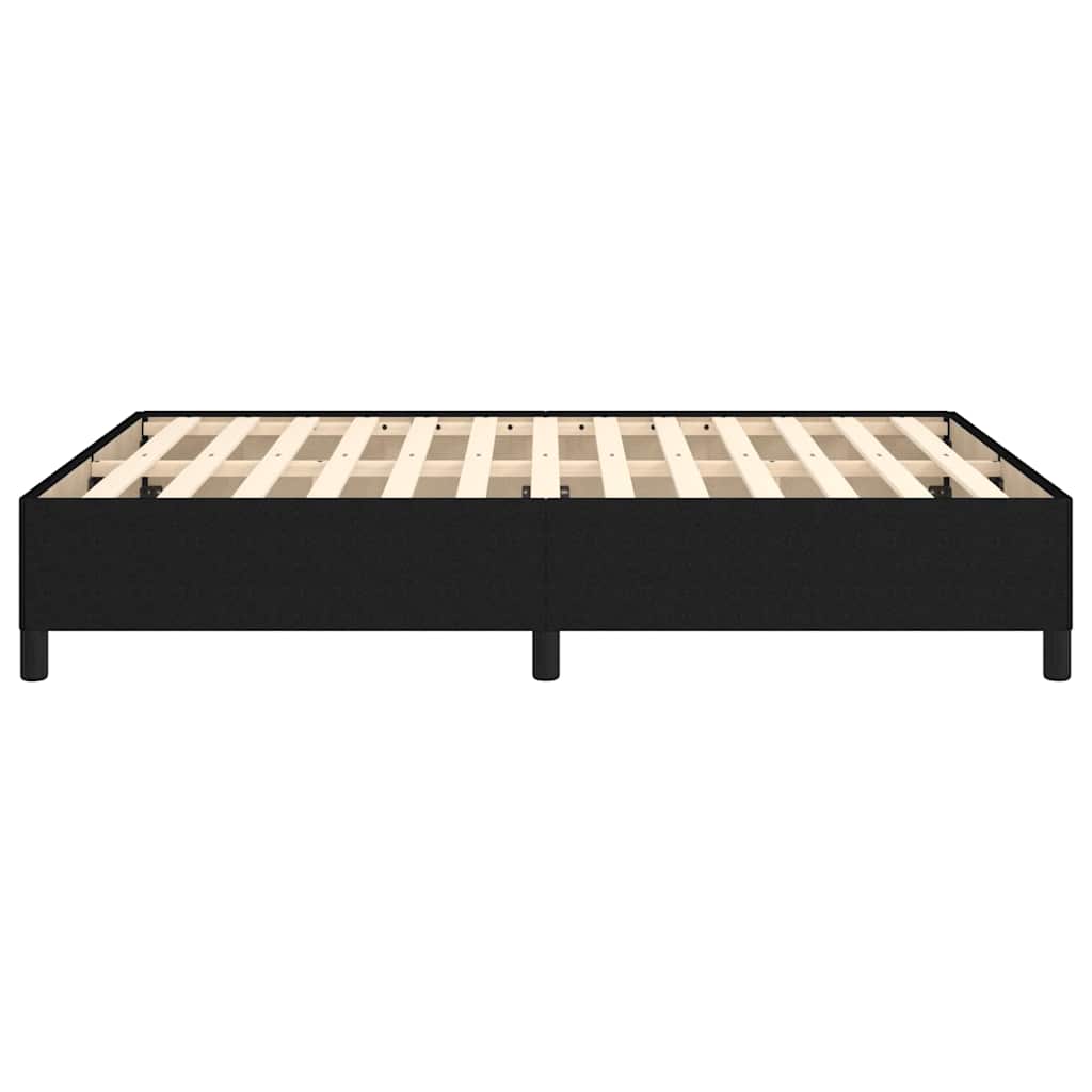 Bettgestell ohne Matratze Schwarz 140x190 cm Stoff