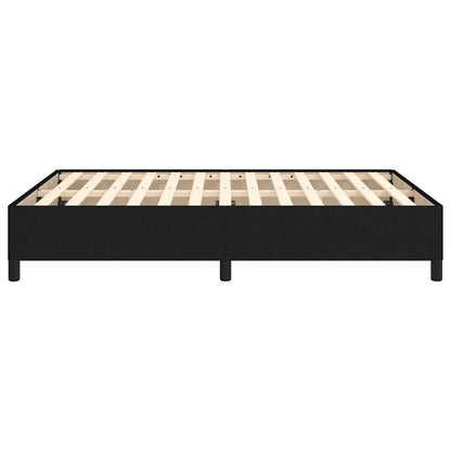 Bettgestell ohne Matratze Schwarz 140x190 cm Stoff
