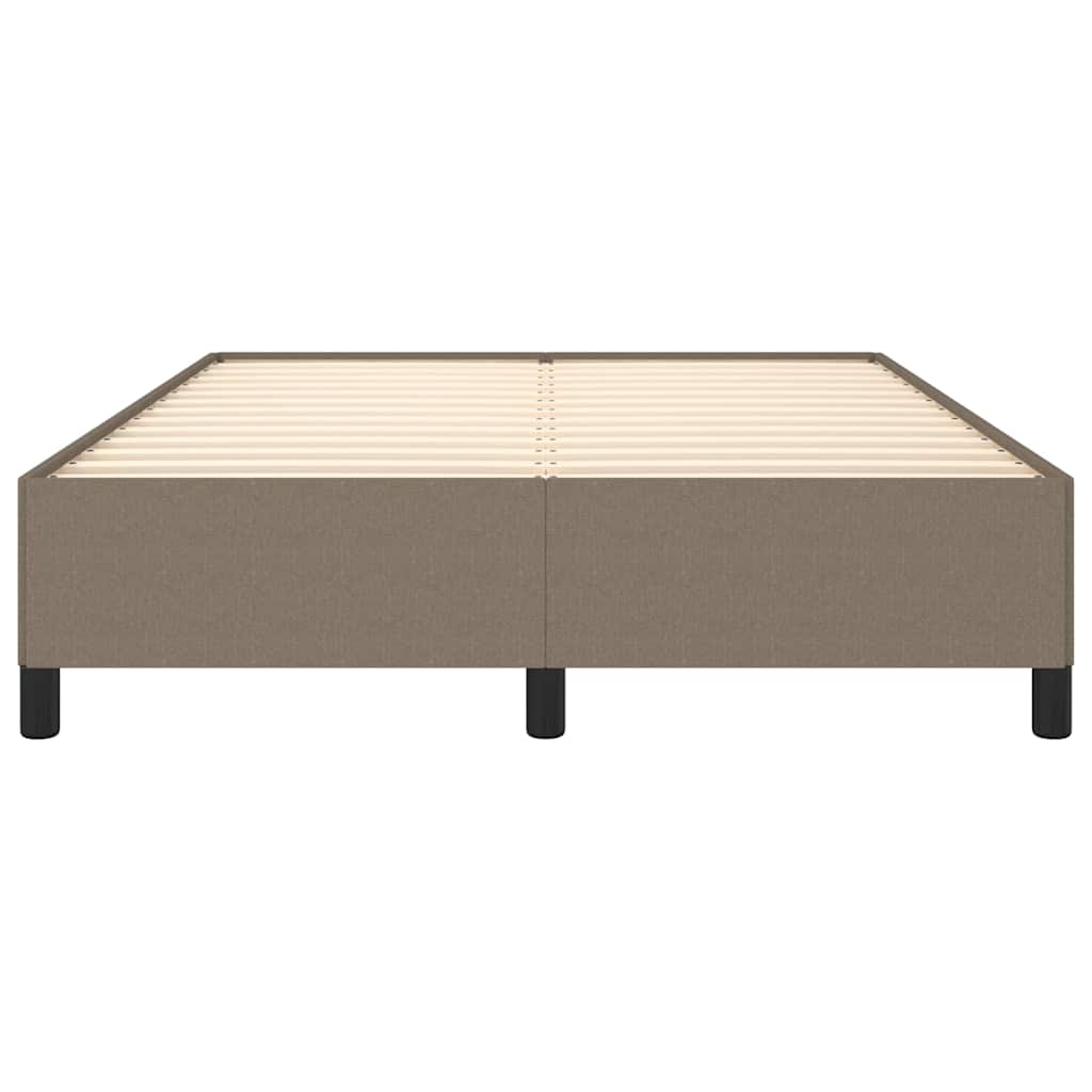 Bettgestell ohne Matratze Taupe 140x190 cm Stoff