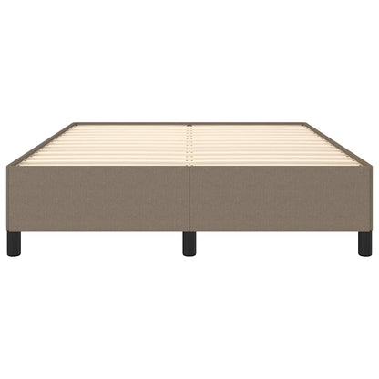 Bettgestell ohne Matratze Taupe 140x190 cm Stoff