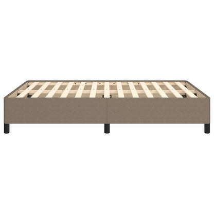 Bettgestell ohne Matratze Taupe 140x190 cm Stoff