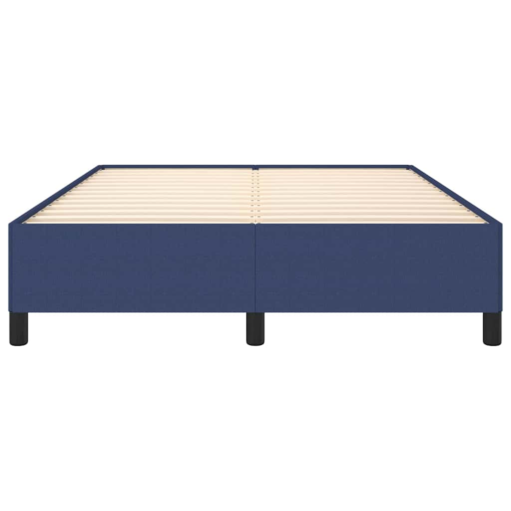 Bettgestell ohne Matratze Blau 140x200 cm Stoff