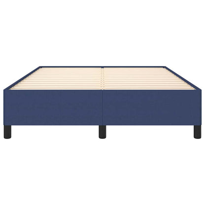 Bettgestell ohne Matratze Blau 140x200 cm Stoff